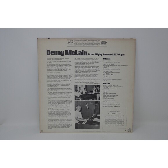 Capitol Records 1968 Denny McLain at the Organ 12" Vinyl LP Record SIGNED - Picture 5 of 9